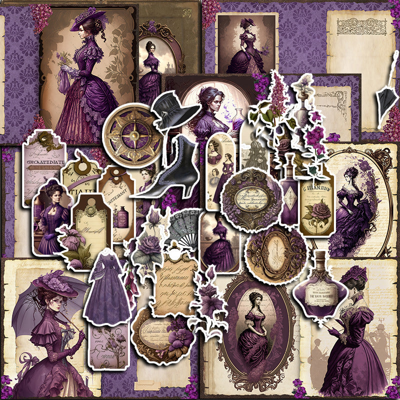 Victorian Lavender Whispers Sticker & Paper Pack
